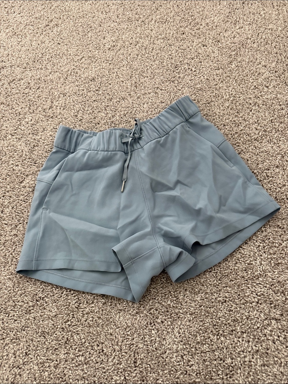 lululemon athletica Slate Blue Drawstring Athletic Shorts